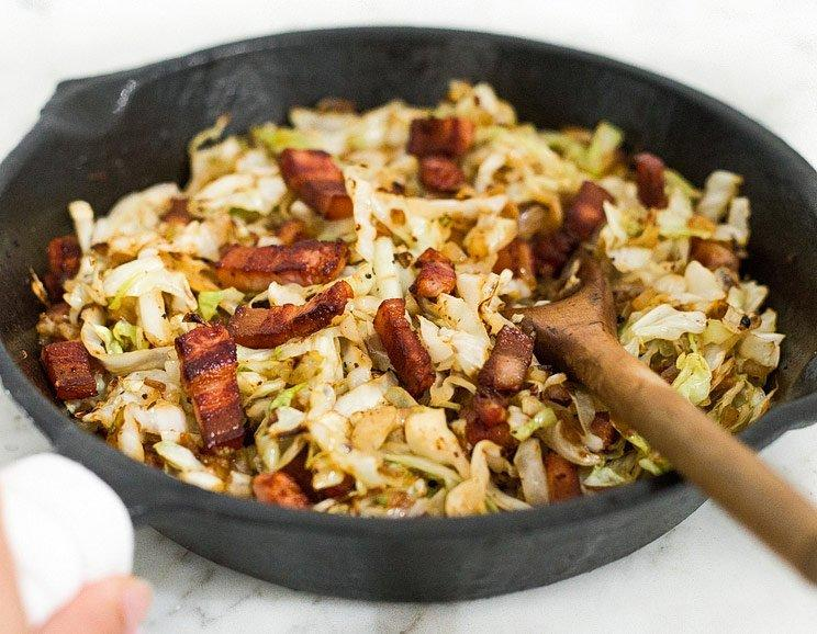 BACON FRIED CABBAGE