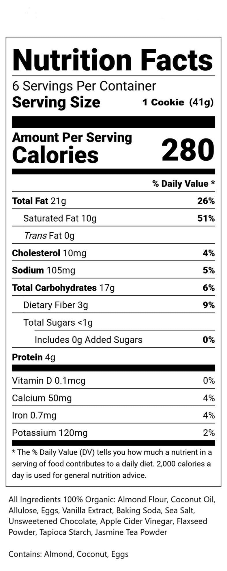 100% ORGANIC CHOCOLATE CHIP COOKIES