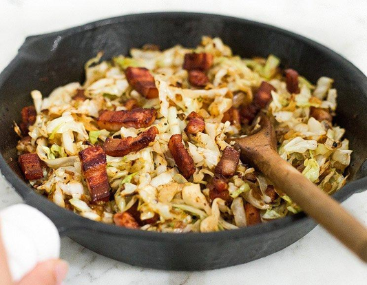 BACON FRIED CABBAGE