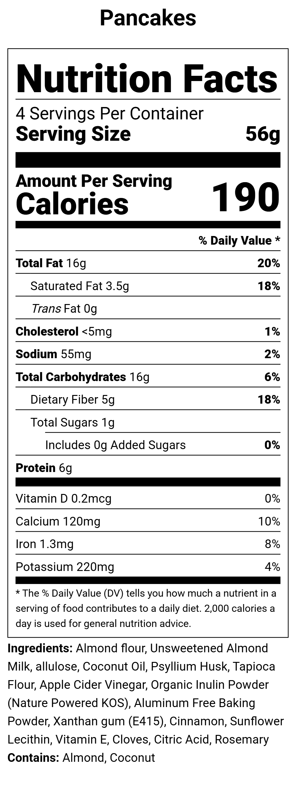 100% ORGANIC PANCAKES